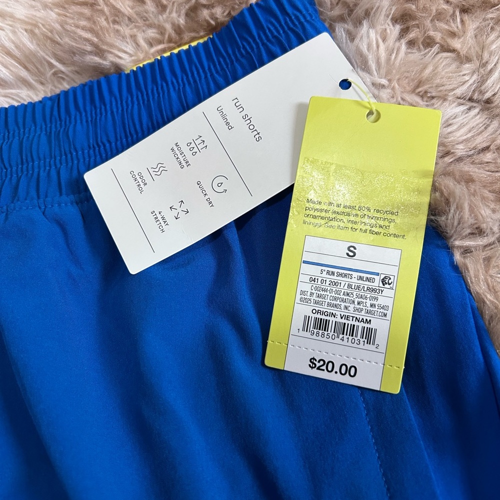 NWT All in Motion, Men’s Active Light Unlined Running Shorts 5” - Zipper Pockets - Picture 6 of 8